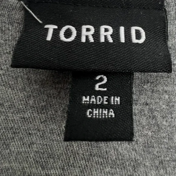 Torrid Gathered Waist Bodycon MIDI Jersey Dress 2x - Picture 10 of 11